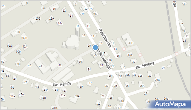 Nowy Sącz, Dunikowskiego Ksawerego, 22, mapa Nowego Sącza