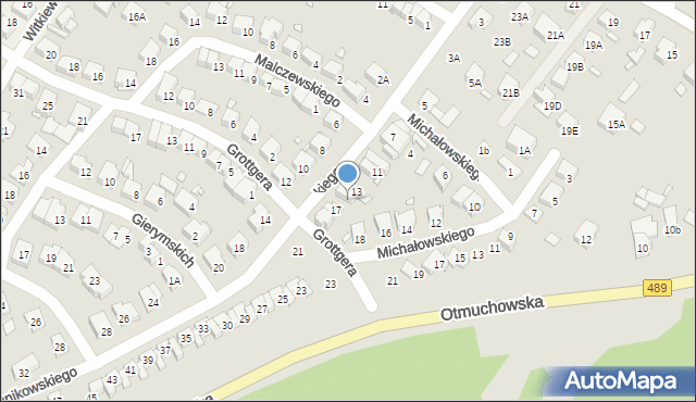 Nysa, Dunikowskiego Ksawerego, 15, mapa Nysy