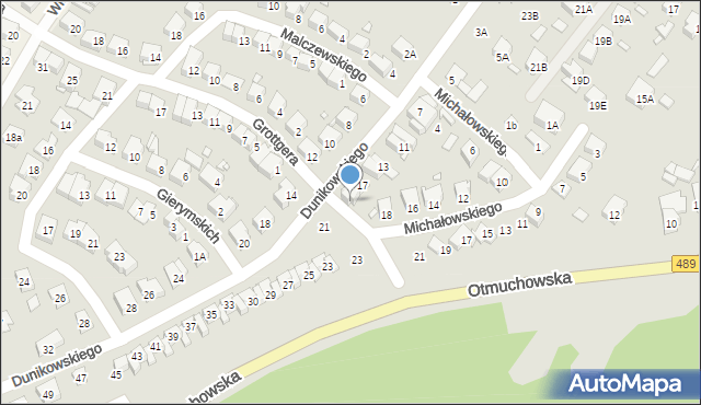 Nysa, Dunikowskiego Ksawerego, 19, mapa Nysy