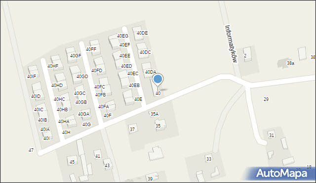 Ołtarzew, Duchnicka, 40D, mapa Ołtarzew