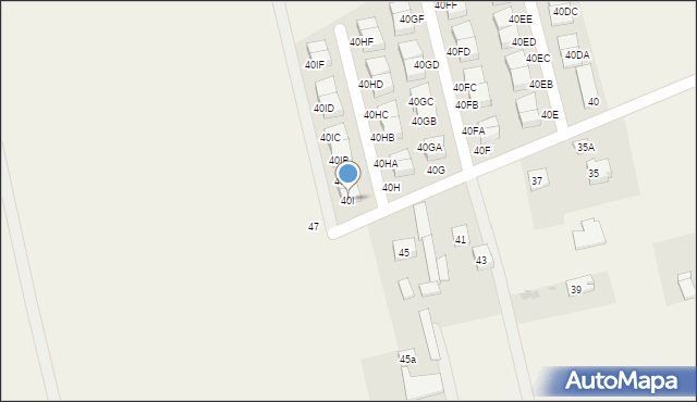 Ołtarzew, Duchnicka, 40I, mapa Ołtarzew