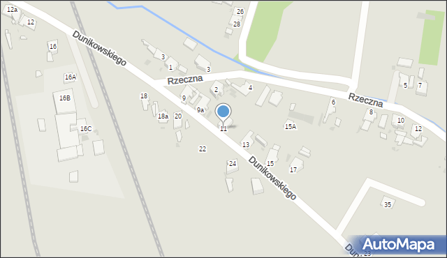 Opole, Dunikowskiego Ksawerego, 11, mapa Opola