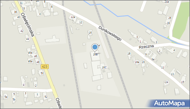 Opole, Dunikowskiego Ksawerego, 16B, mapa Opola