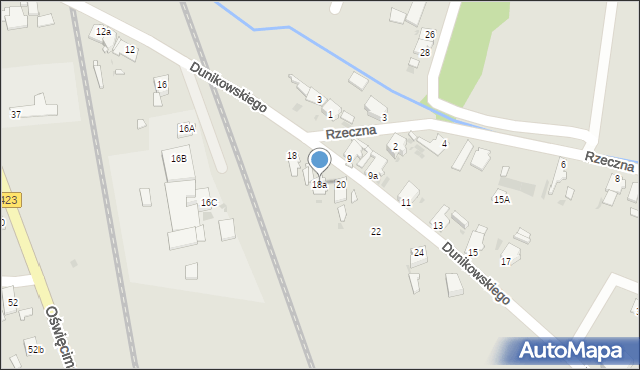 Opole, Dunikowskiego Ksawerego, 18a, mapa Opola