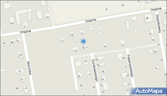 Piaseczno, Dunikowskiego Ksawerego, 51, mapa Piaseczno