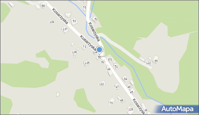 Piwniczna-Zdrój, Duchówka, 50, mapa Piwniczna-Zdrój