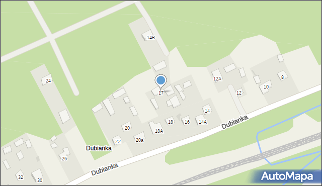 Platerów, Dubianka, 17, mapa Platerów