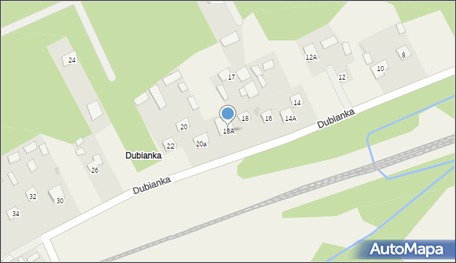 Platerów, Dubianka, 18A, mapa Platerów