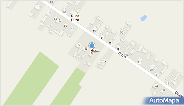 Ruda, Duża, 51, mapa Ruda