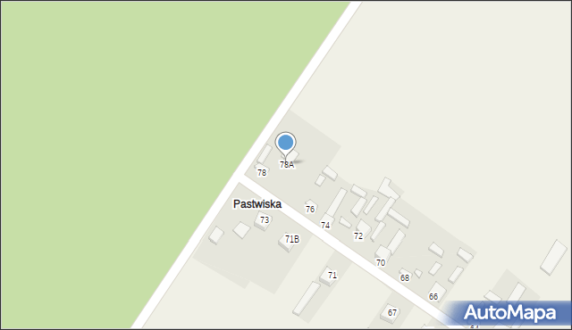 Ruda, Duża, 78A, mapa Ruda