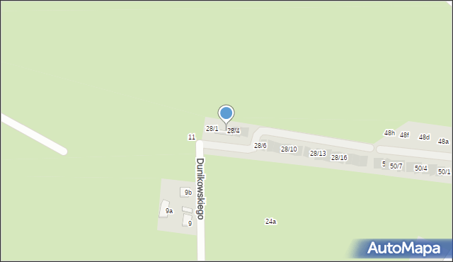 Rzeszów, Dunikowskiego Ksawerego, 28/3, mapa Rzeszów