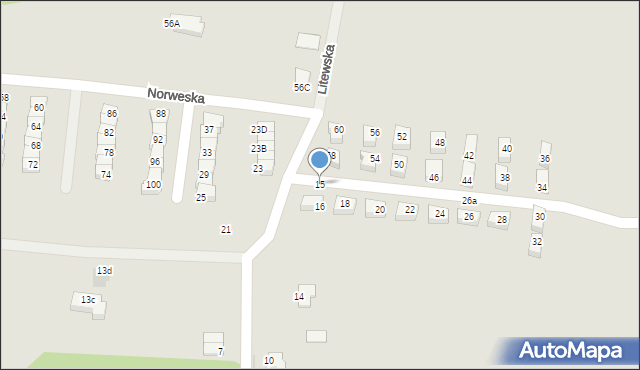 Słupsk, Duńska, 15, mapa Słupska