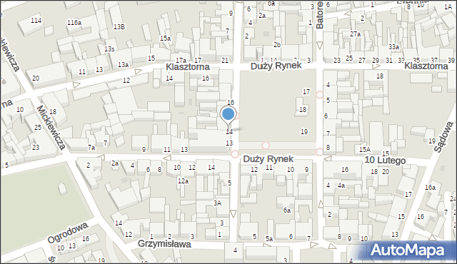 Świecie, Duży Rynek, 14, mapa Świecie