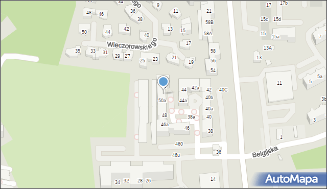 Szczecin, Duńska, 50b, mapa Szczecina