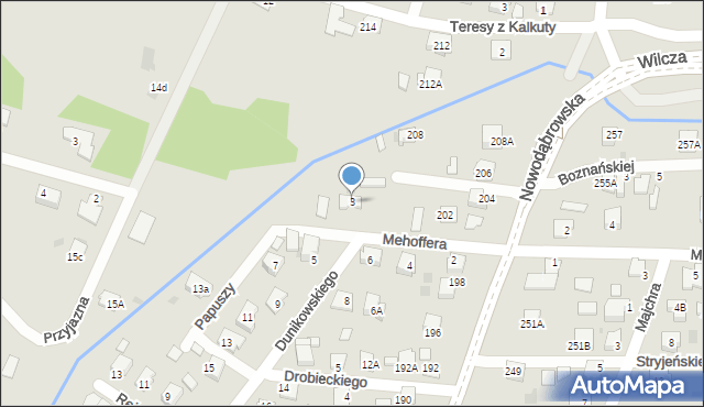 Tarnów, Dunikowskiego Ksawerego, 3, mapa Tarnów