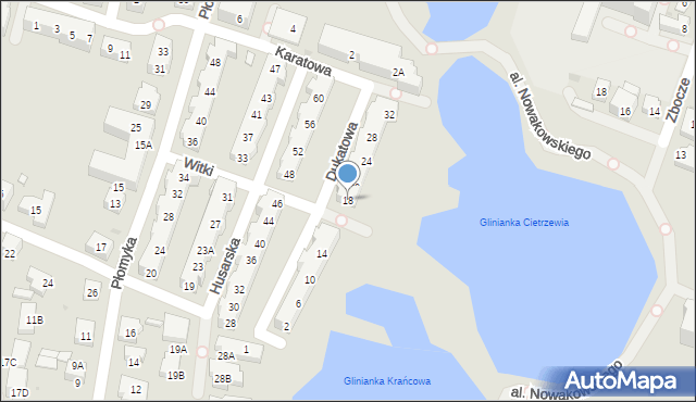 Warszawa, Dukatowa, 18, mapa Warszawy