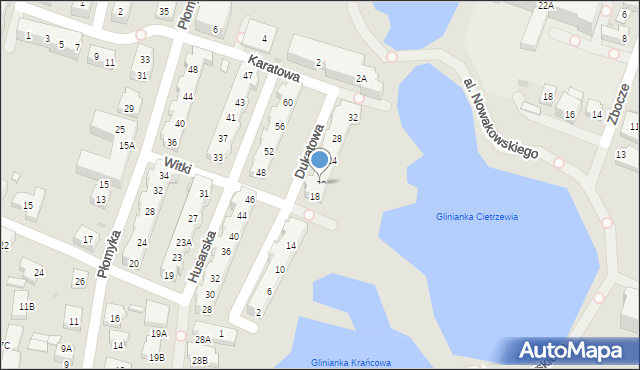 Warszawa, Dukatowa, 20, mapa Warszawy