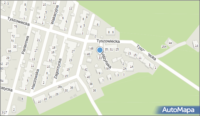 Warszawa, Dulczyńska, 11, mapa Warszawy