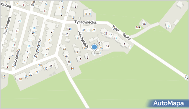 Warszawa, Dulczyńska, 3, mapa Warszawy