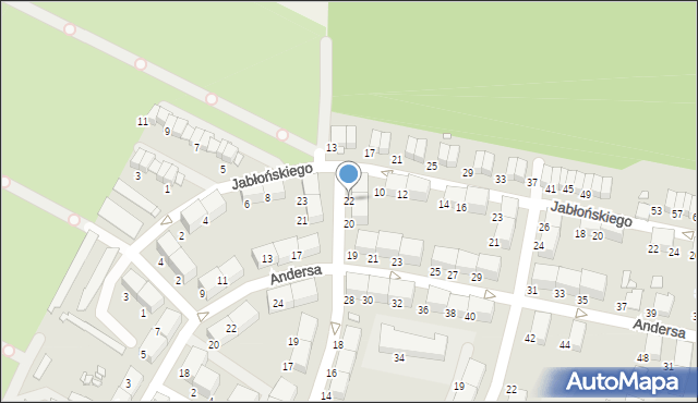 Zabrze, Dulęby Henryka, 22, mapa Zabrza