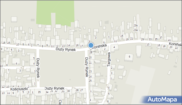 Zagórów, Duży Rynek, 19, mapa Zagórów