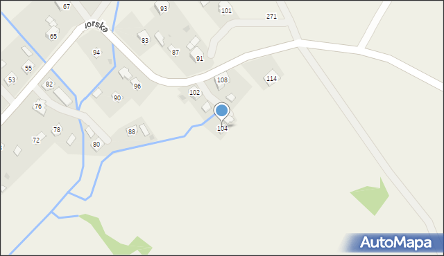 Bażanówka, Dworska, 104, mapa Bażanówka