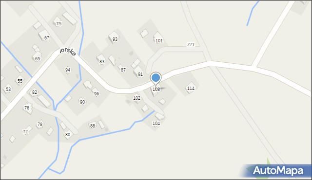 Bażanówka, Dworska, 108, mapa Bażanówka