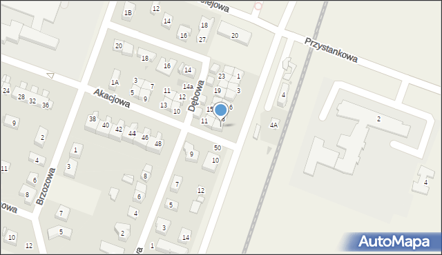 Bielany Wrocławskie, Dworcowa, 9, mapa Bielany Wrocławskie