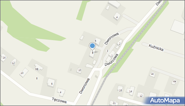 Bielkówko, Dworcowa, 8, mapa Bielkówko