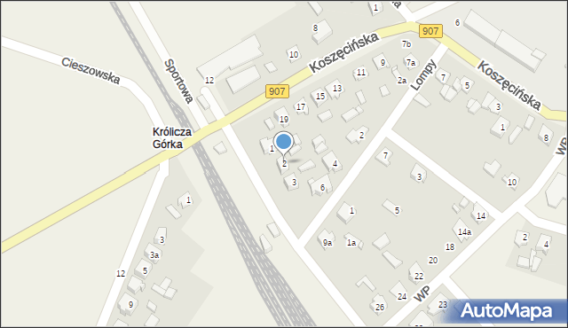 Boronów, Dworcowa, 2, mapa Boronów