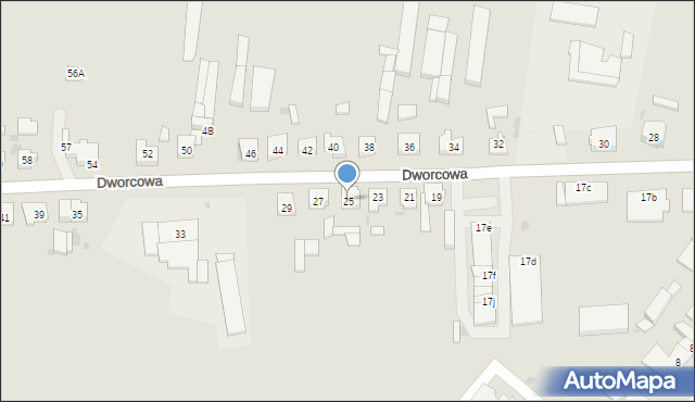 Budzyń, Dworcowa, 25, mapa Budzyń