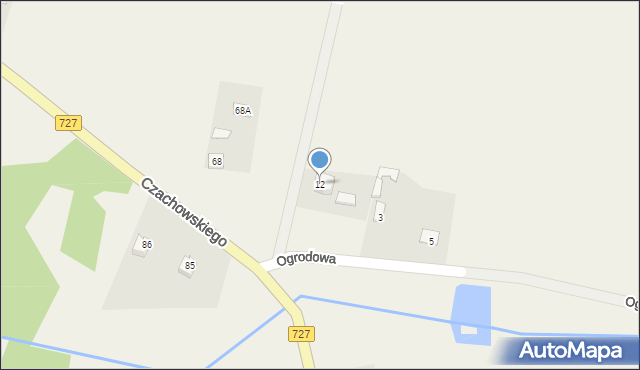 Chlewiska, Dworska, 12, mapa Chlewiska