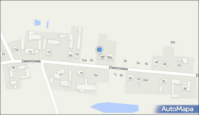 Chludowo, Dworcowa, 60a, mapa Chludowo