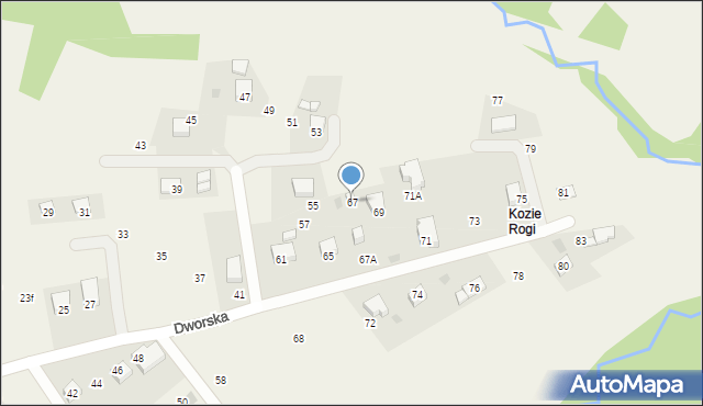 Chorowice, Dworska, 67, mapa Chorowice