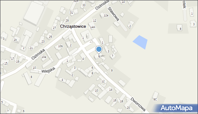 Chrząstowice, Dworcowa, 5, mapa Chrząstowice