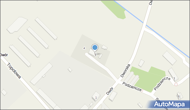 Chudów, Dwór, 3, mapa Chudów