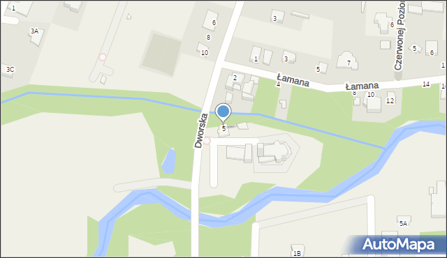 Chylice, Dworska, 5, mapa Chylice