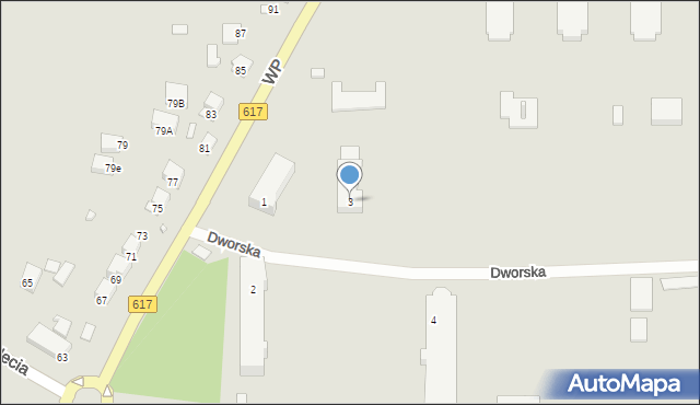 Ciechanów, Dworska, 3, mapa Ciechanów