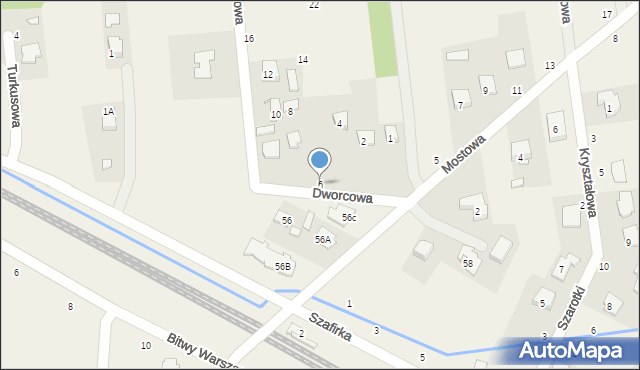 Cisie, Dworcowa, 6, mapa Cisie