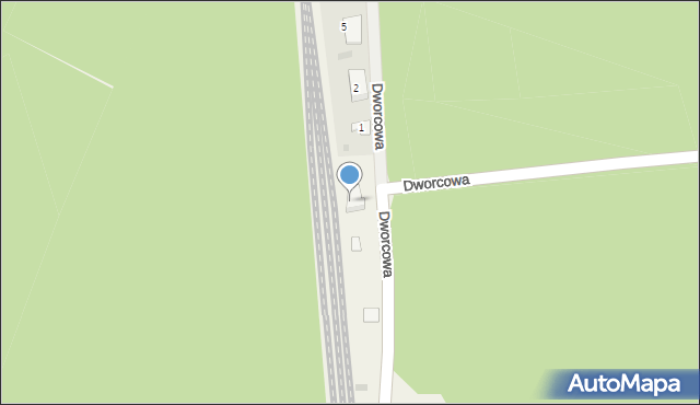 Cykarzew Północny, Dworcowa, 1, mapa Cykarzew Północny