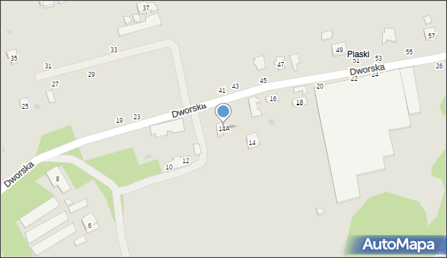 Czchów, Dworska, 14A, mapa Czchów