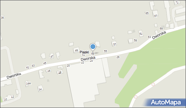 Czchów, Dworska, 53, mapa Czchów