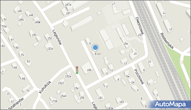 Czechowice-Dziedzice, Dworcowa, 7, mapa Czechowic-Dziedzic