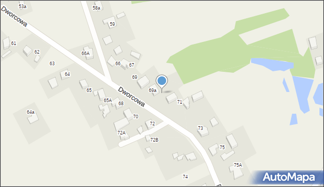 Czyżowice, Dworcowa, 71a, mapa Czyżowice