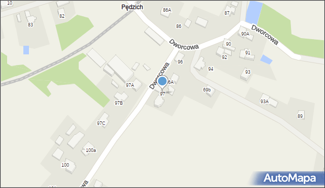 Czyżowice, Dworcowa, 97, mapa Czyżowice