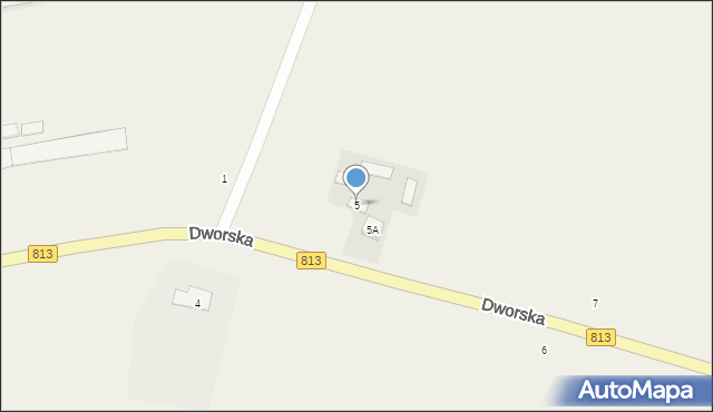Drelów, Dworska, 5, mapa Drelów
