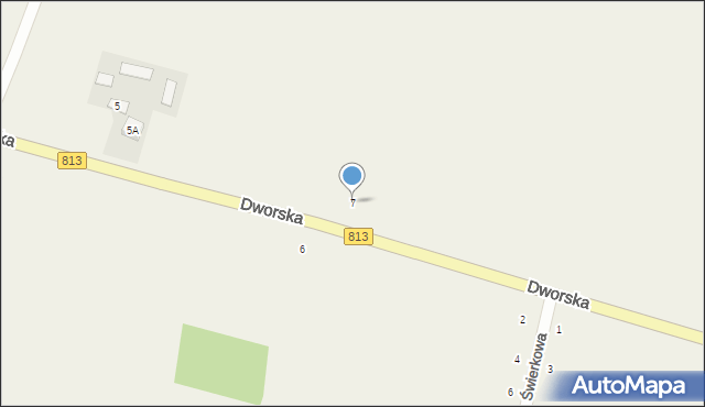 Drelów, Dworska, 7, mapa Drelów