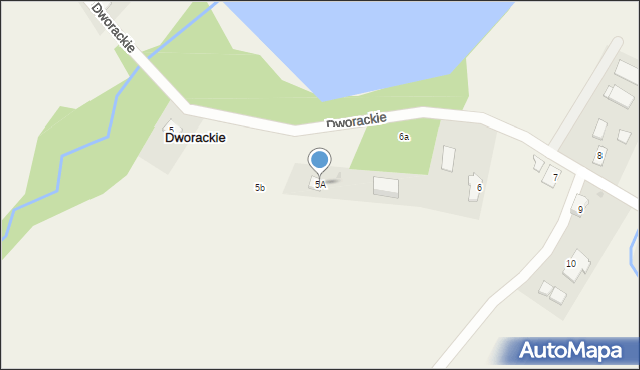 Dworackie, Dworackie, 5A, mapa Dworackie