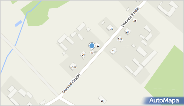 Dworaki-Staśki, Dworaki-Staśki, 21, mapa Dworaki-Staśki