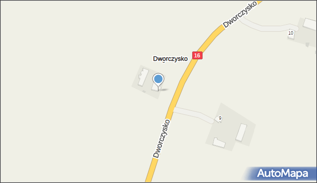 Dworczysko, Dworczysko, 8a, mapa Dworczysko